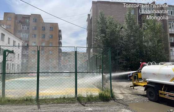 Үерийн ус тогтсон 7.2 сая ам метр талбайг ариутгаж, халдваргүйжүүлжээ