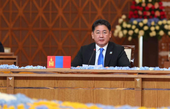      Монгол Улсын Ерөнхийлөгч У.Хүрэлсүх ШХАБ-ын дээд түвшний уулзалтад ажиглагчаар оролцож, үг хэллээ