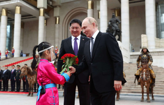 ОХУ-ын Ерөнхийлөгч В.Путиныг албан ёсоор угтаж авлаа