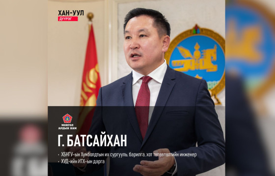 МАН хотын хөгжлийг зангидах инженерүүдийг НИТХ-ын сонгуульд сойжээ