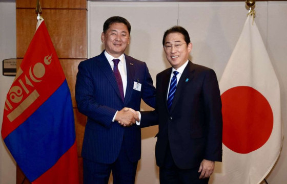 Монгол Улсын Ерөнхийлөгч У.Хүрэлсүх Япон Улсын Ерөнхий сайд Ф.Кишида нар уулзав