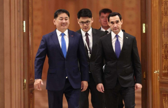 Монгол Улсын Ерөнхийлөгч У.Хүрэлсүх, Туркменистан Улсын Ерөнхийлөгч Сердар Бердымухамедов нар албан ёсны хэлэлцээ хийлээ