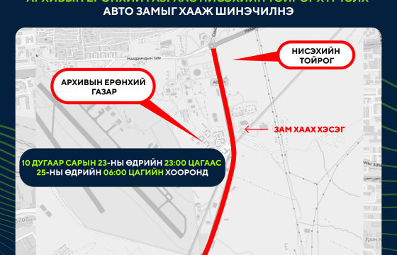 ТАНИЛЦ: Өнөөдөр хааж, шинэчлэх замууд