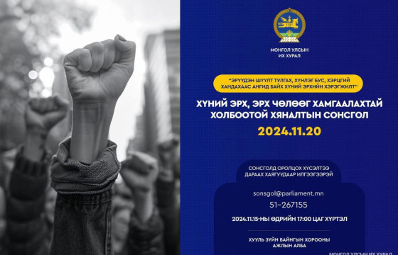 Эрүүдэн шүүлттэй холбоотой хүний эрхийн асуудлаар УИХ-ын сонсгол зохион байгуулна