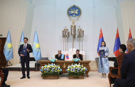 СОЁЛ, АЯЛАЛ ЖУУЛЧЛАЛЫН САЛБАРТ ХАМТРАН АЖИЛЛАХ ТУХАЙ ХАРИЛЦАН ОЙЛГОЛЦЛЫН САНАМЖ БИЧГИЙГ БҮГД НАЙРАМДАХ КАЗАХСТАН УЛСТАЙ БАЙГУУЛЛАА