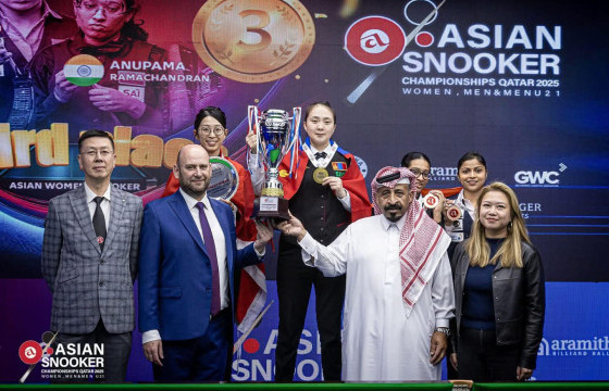 Б.Нарантуяа снукер биллиардын Ази тивийн аварга боллоо