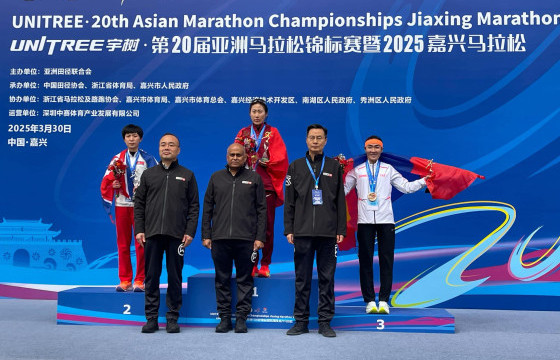 Г.Хишигсайхан марафон гүйлтийн Азийн аваргаас хүрэл медаль хүртлээ