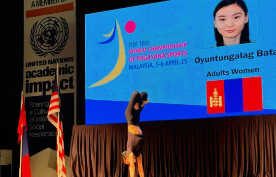 Б.Оюунтунгалаг иогийн спортын дэлхийн аваргын зургадугаар байрт орлоо