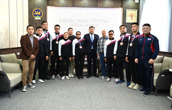 ДАШТ-ээс медаль хүртсэн пара жүдочдод хүндэтгэл үзүүлэв