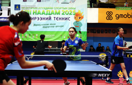 Хүүхдийн наадмын ширээний теннисний аваргууд тодров