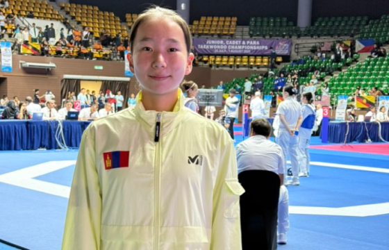Х.Баялаг-Эрдэнэ таеквондогийн  Азийн  аваргын IV  байрт орлоо