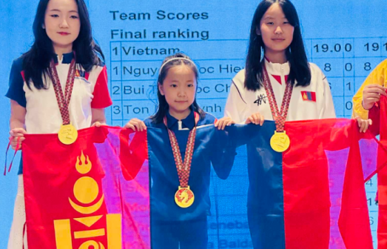 Шатрын Зүүн Азийн аваргаас охидын баг хүрэл медаль хүртжээ