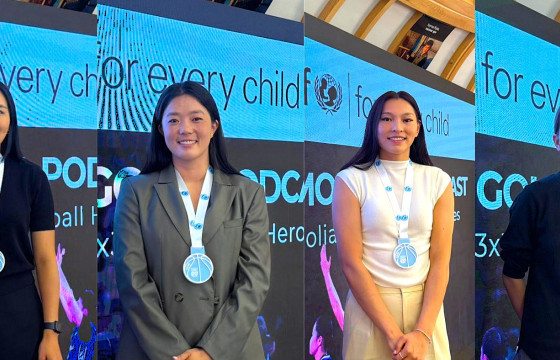 Дэлхийн аваргын 3х3-ын мөнгөн медальт баг  НҮБ-ын Хүүхдийн сантай хамтран ажиллана