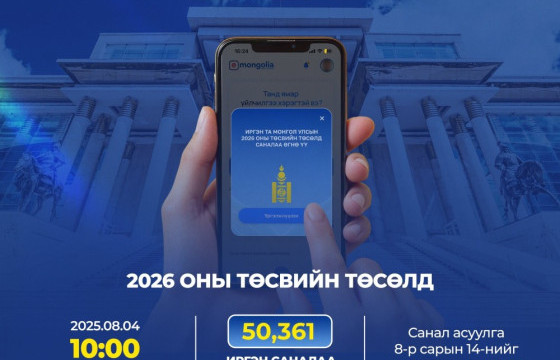 Ирэх оны төсвийн төсөлд иргэдийн саналыг авч эхэллээ