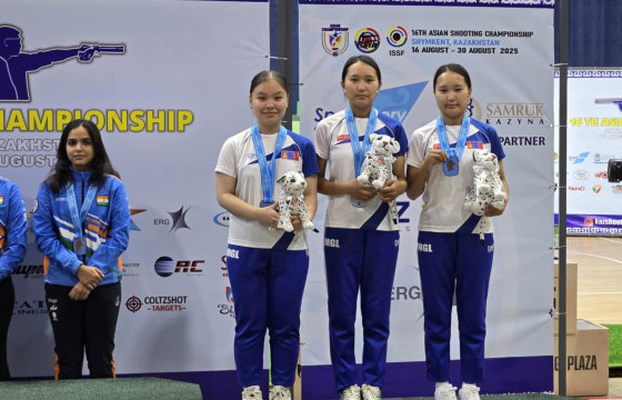 Азийн аваргаас буудлагын охидын баг хүрэл медаль хүртлээ