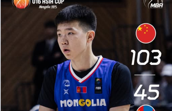 Манай “U16” насны баг, Хятадын багт 103:45-аар хожигдлоо