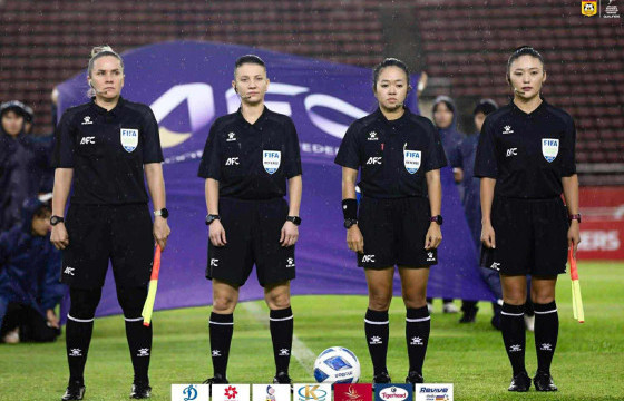 Ө.Батцэцэг шүүгч хөл бөмбөгийн Азийн аваргуудын лигт ажиллав