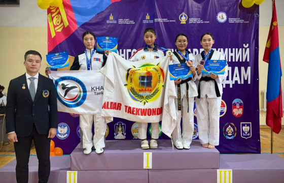 Бүх ард түмний XVI наадмаас “Алдар”-ыэ таеквондочид медаль хүртлээ