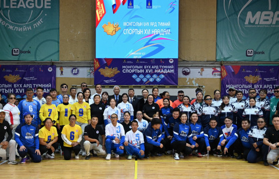 Бүх ард түмний спартакиадын хонхтой бөмбөгийн тэмцээн эхэллээ