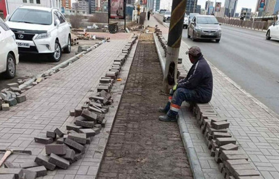 Улаанбаатар хотод энэ онд 102.710 ам метр явган замыг шинэчиллээ