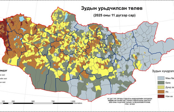Зудын урьдчилсан төлөвийг тооцоолон гаргалаа