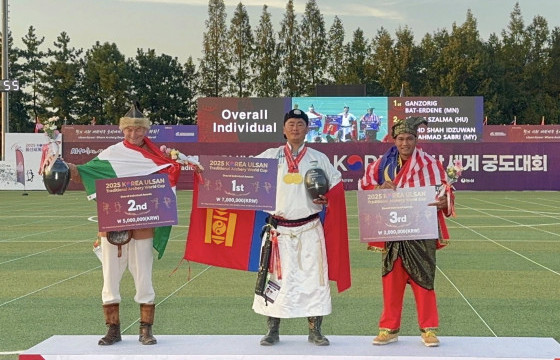 Б.Ганзориг уламжлалт харвааны дэлхийн аваргаас хос алтан медаль хүртэв