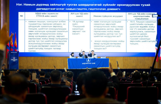 АН-ын ҮБХ-ны хуралдаанаар Үндсэн дүрмийн нэмэлт өөрчлөлтийг баталлаа 