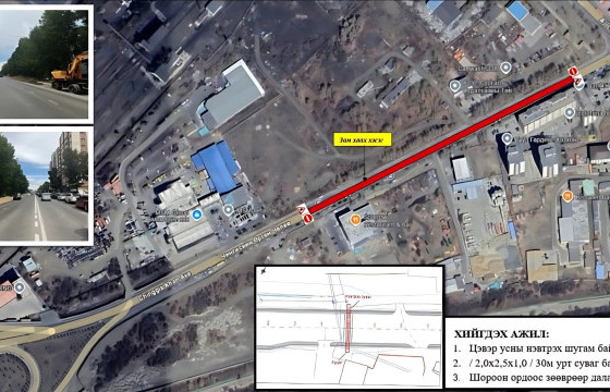 “МСМ групп” ХХК-ийн уулзвараас Лавай захын уулзвар хүртэлх авто замыг шөнийн цагаар хааж, шугам сүлжээний ажил хийнэ