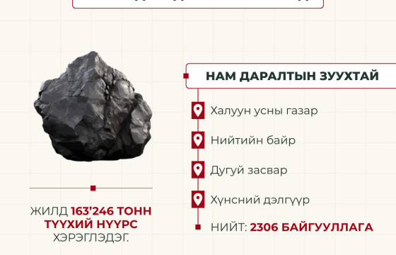 Нийслэлд таван ДЦС, нэг дулааны станц жилд 5.8 сая гаруй тонн түүхий нүүрс түлдэг