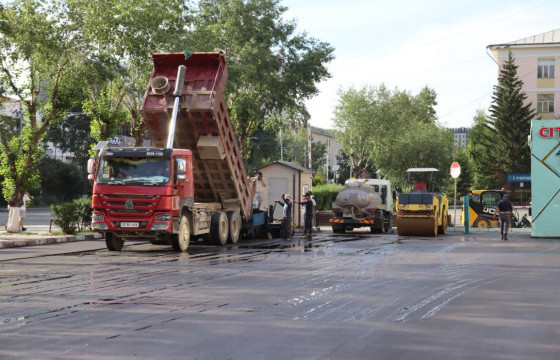 Спортын төв ордны авто зогсоолын асфальт хучилт тэмдэг тэмдэглэгээний ажил хийгдэж дууслаа
