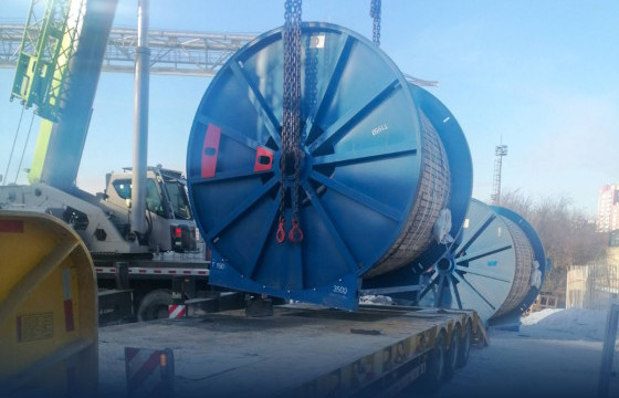 Дүүжин замын тээвэр төслийн ган татлага гаалийн талбайд буулаа