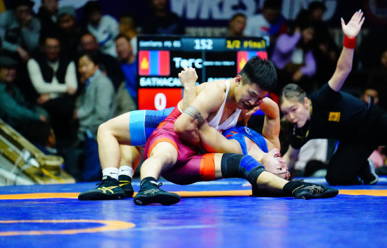 Орхон аймагт чөлөөт бөхийн 