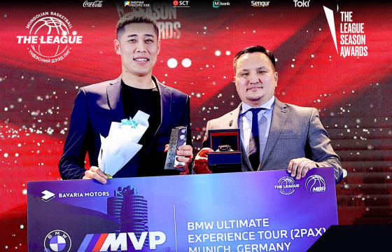 Үндэсний дээд лигийн үнэ цэнэтэй тоглогчоор О.Эрдэнэцогт тодорлоо